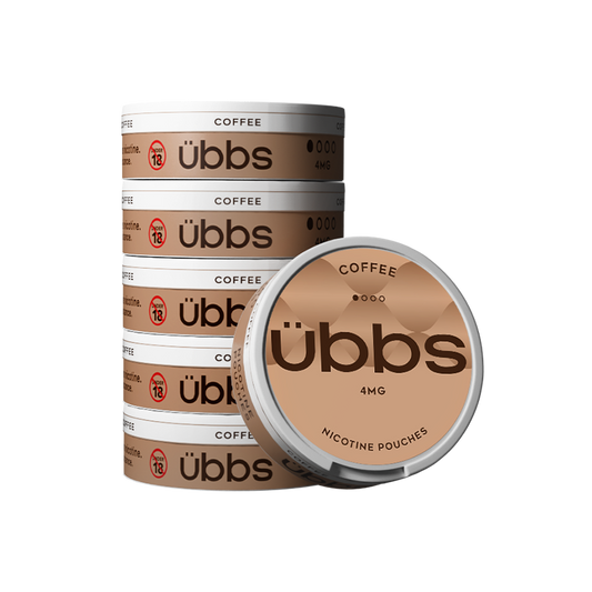 Übbs Coffee Nicotine Pouches Roll of 5 cans