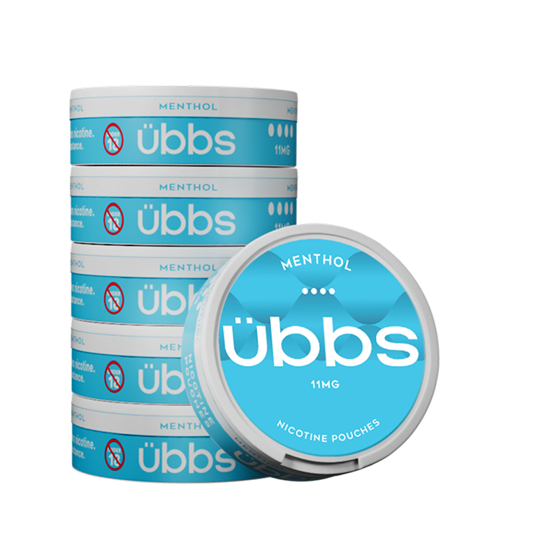 übbs Menthol nicotine pouch can