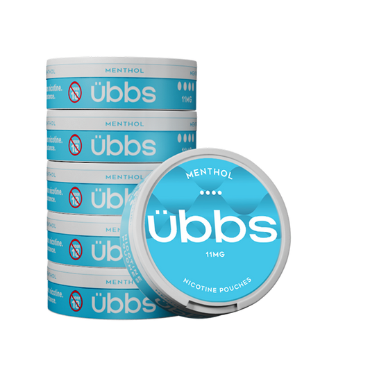 übbs Menthol nicotine pouch can