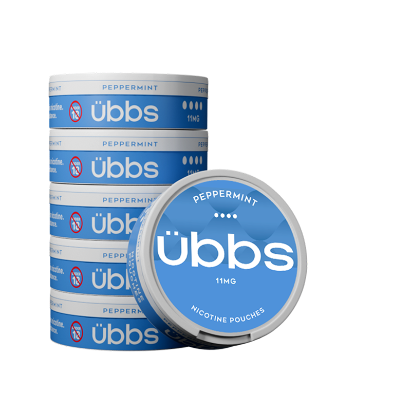 übbs Peppermint nicotine pouch can