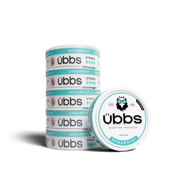 Übbs Spearmint Nicotine Pouches Roll of 5 cans