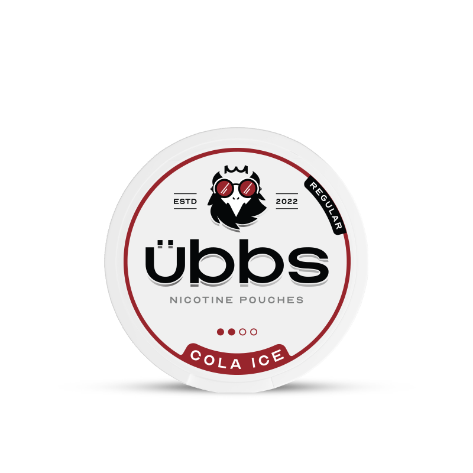 Cola Ice flavoured nicotine pouches  |  UBBS Pouches